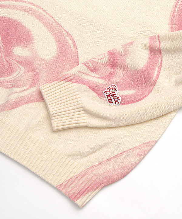 PRINTED CREW KNIT