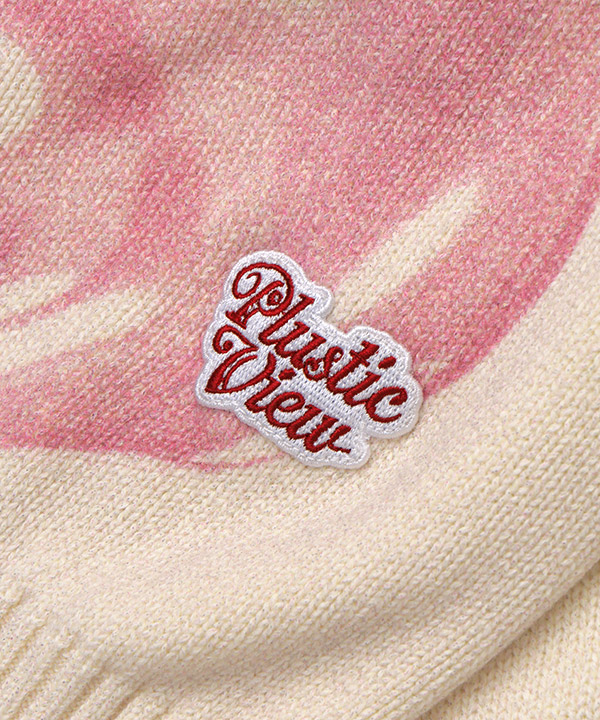 PRINTED CREW KNIT