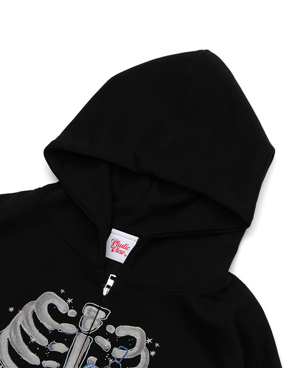 BONE ZIP HOODIE