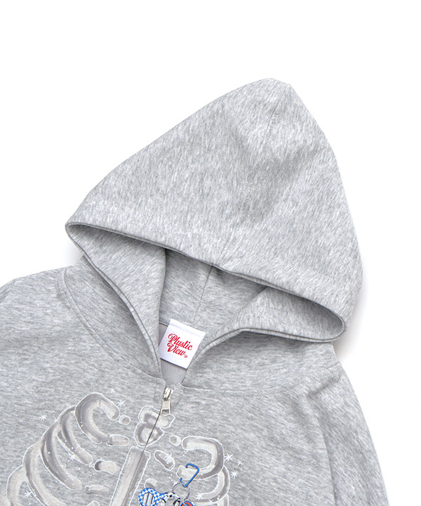 BONE ZIP HOODIE