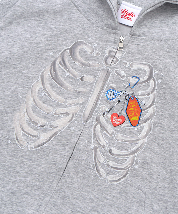 BONE ZIP HOODIE