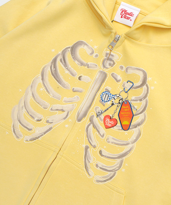 BONE ZIP HOODIE