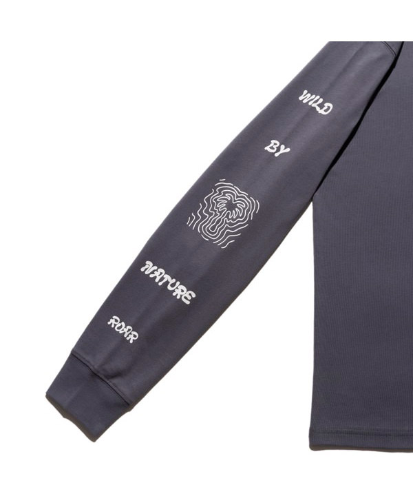 WILD BY NATURE L/S TEE -ブルー-