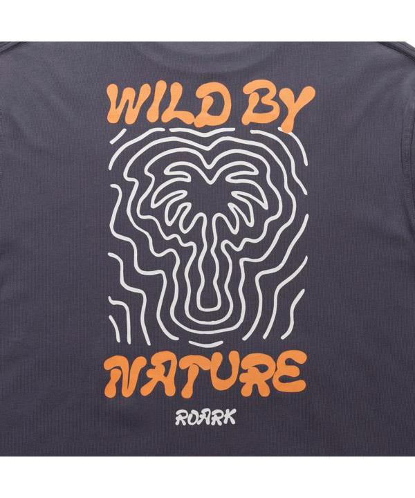 WILD BY NATURE L/S TEE -ブルー-