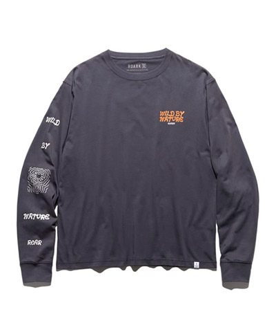 WILD BY NATURE L/S TEE -ブルー-