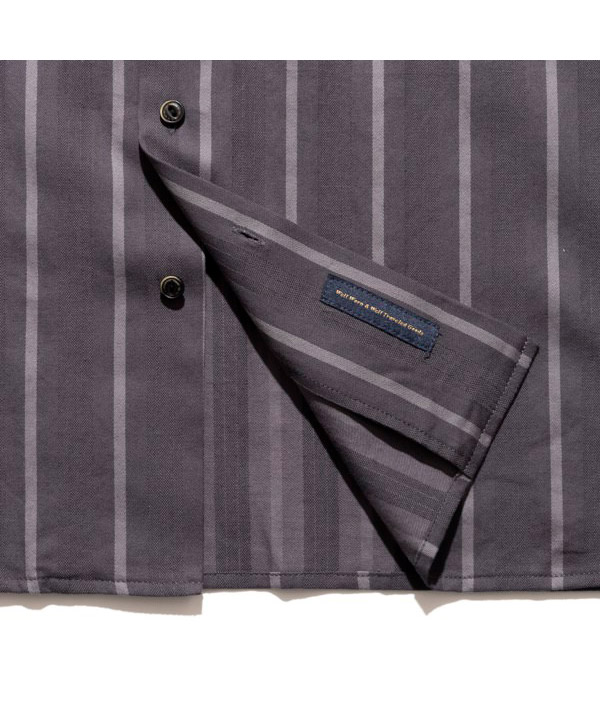 LS Jacquard SHIRTS -ブラック-