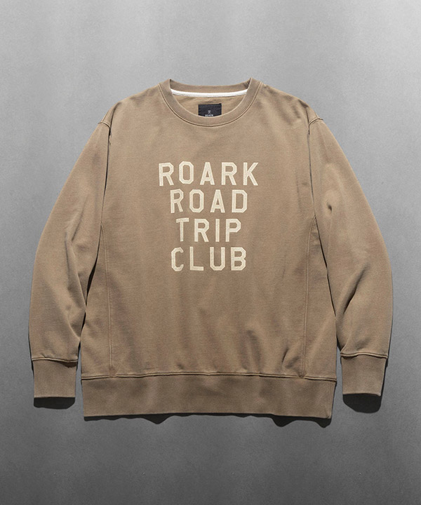 "Road Trip" Crew Sweat -Tobacco-