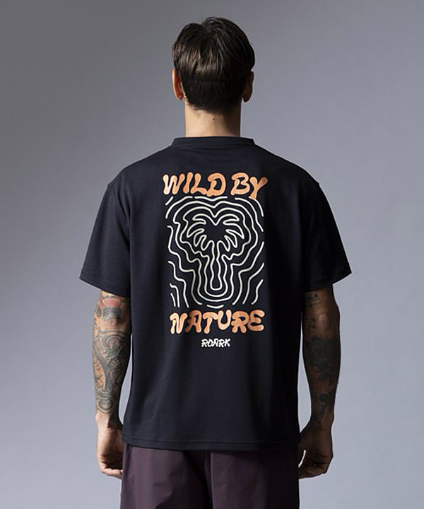 "WILD BY NATURE" DriRelease TEE -ブラック-