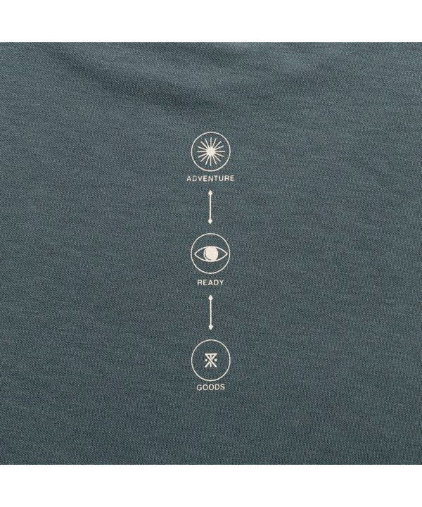 "TRIANGULAR" DriRelease TEE -SMOKE SAGE-