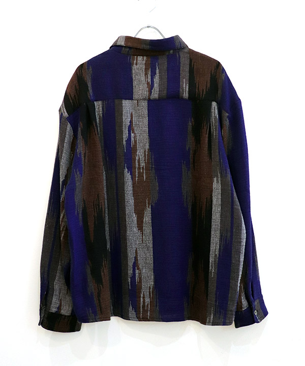 DOUBLE GAUZE NATIVE STRIPE L/S SH