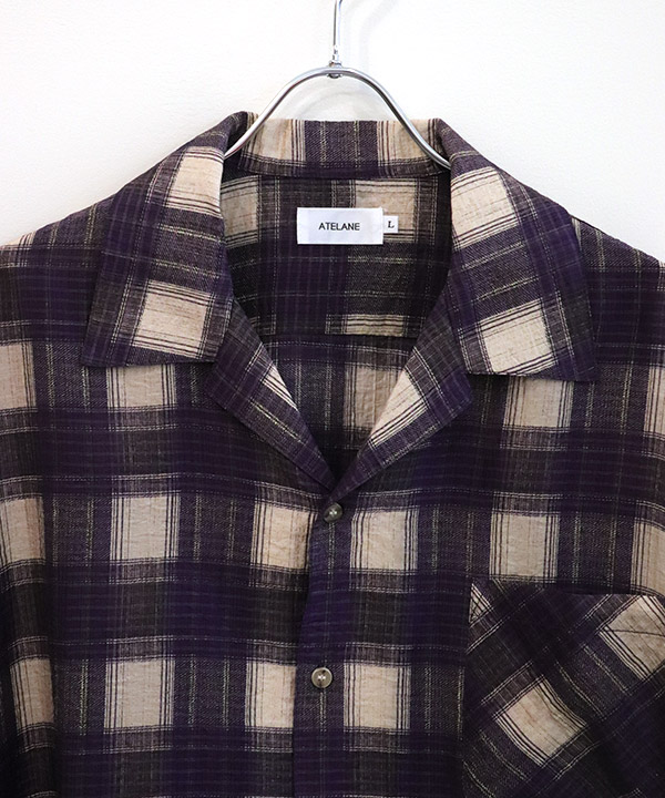 SHEER CHECK OPEN SHIRT