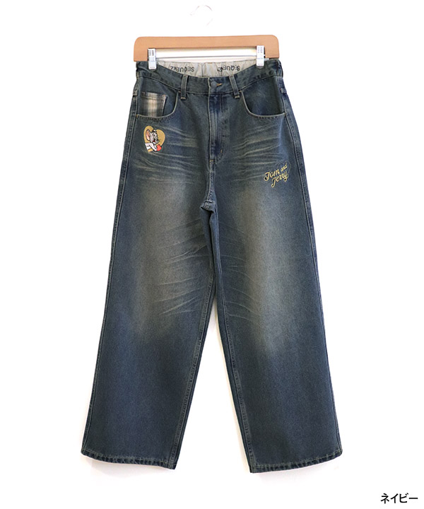 TJ PLAID DENIM PANTS