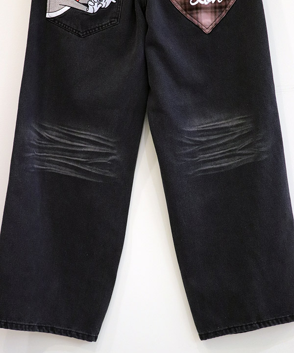 TJ PLAID DENIM PANTS