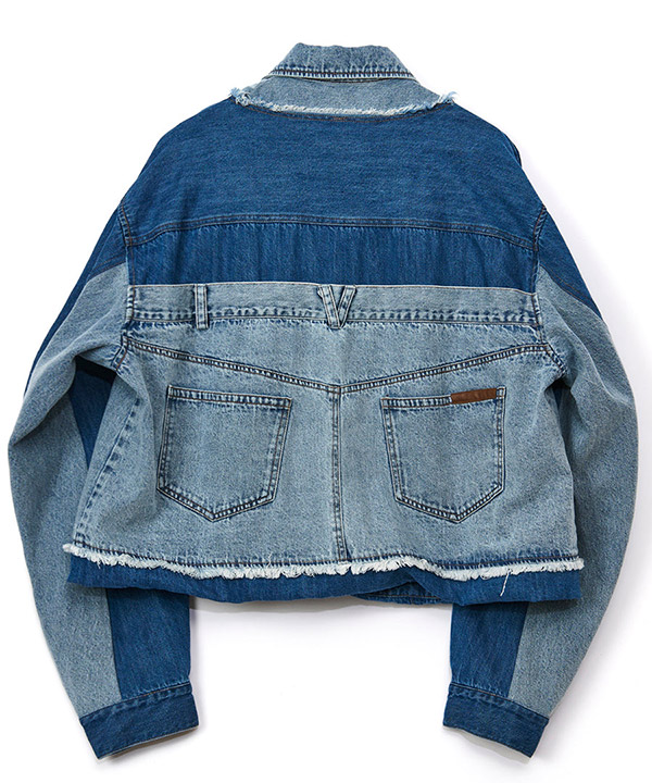 4WAY DENIM JACKET -ブルー-