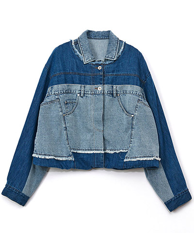 4WAY DENIM JACKET -ブルー-