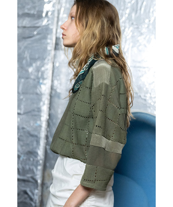 SQUARE LACE PULLOVER