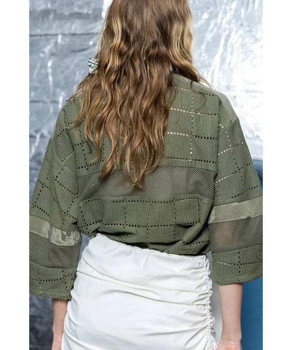 SQUARE LACE PULLOVER