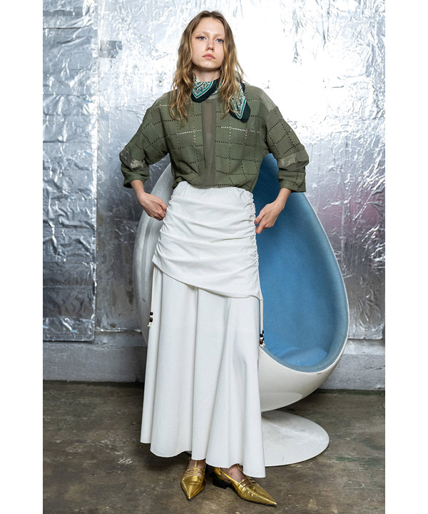 SQUARE LACE PULLOVER