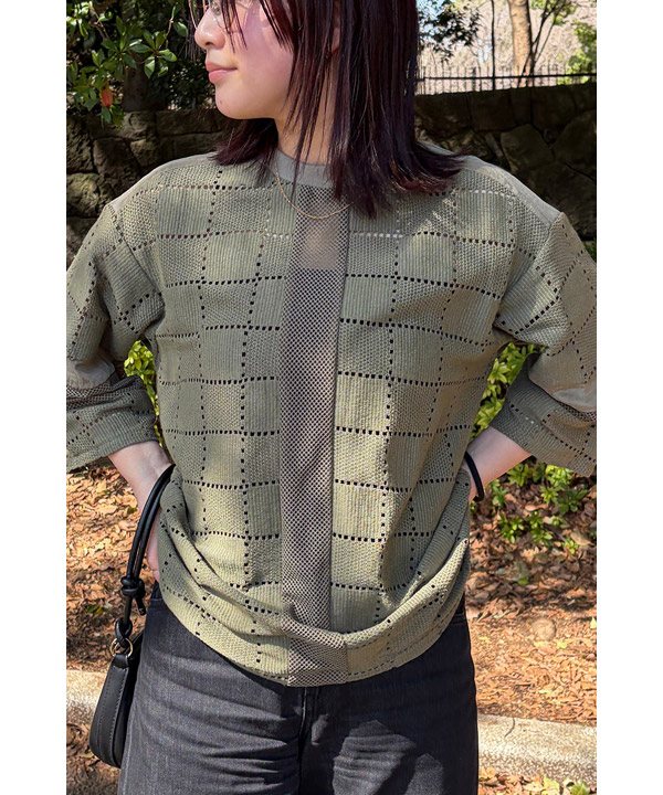 SQUARE LACE PULLOVER