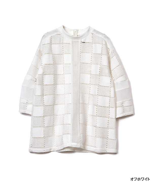 SQUARE LACE PULLOVER