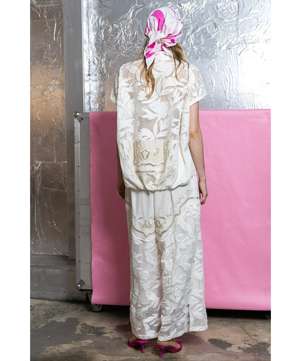 CUTWORK EMBROIDERED SHIRT