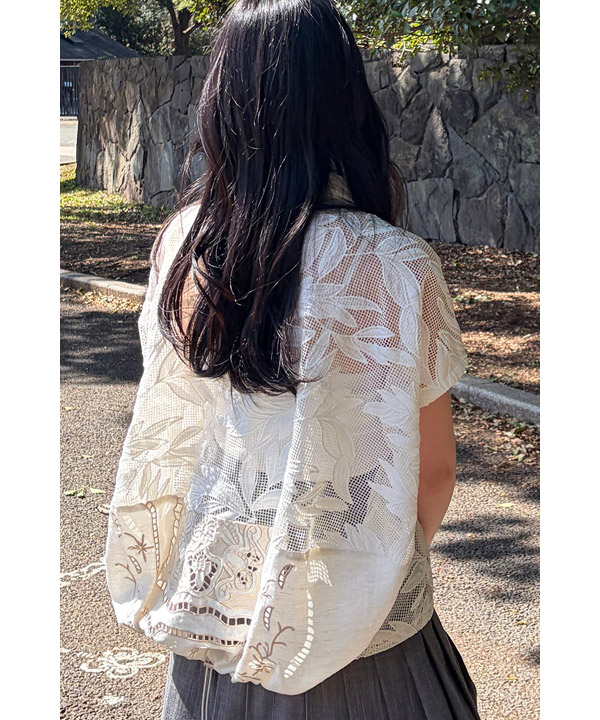 CUTWORK EMBROIDERED SHIRT