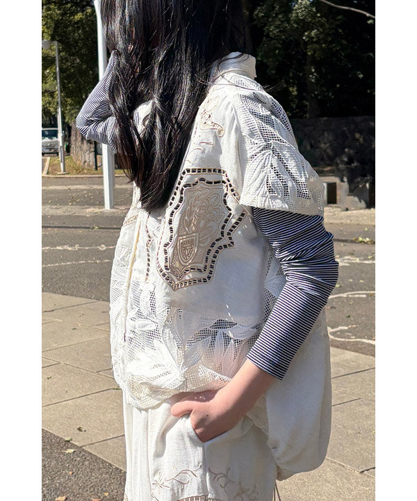 CUTWORK EMBROIDERED SHIRT