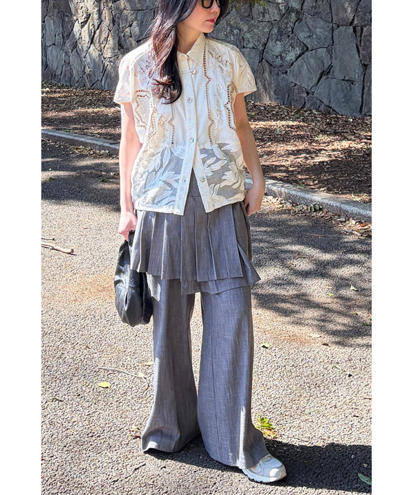 CUTWORK EMBROIDERED SHIRT