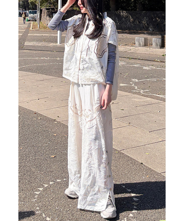 CUTWORK EMBROIDERED SHIRT