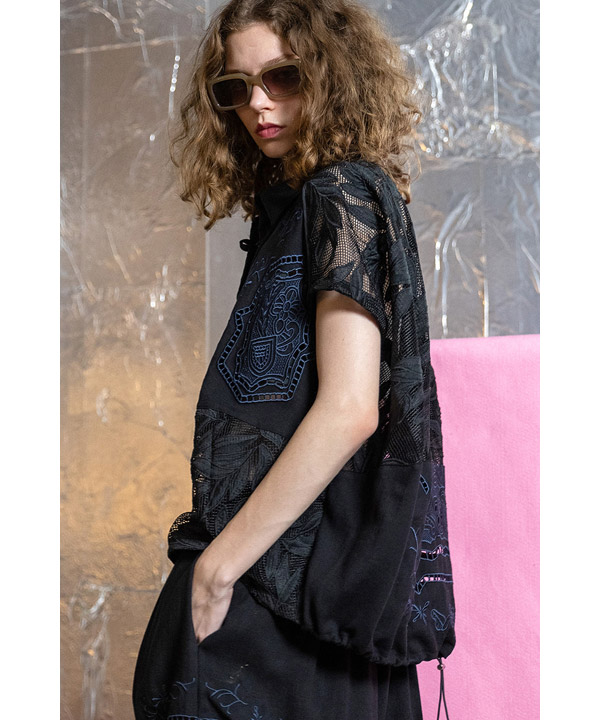 CUTWORK EMBROIDERED SHIRT