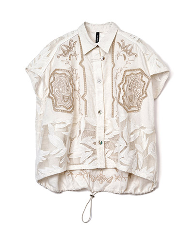 CUTWORK EMBROIDERED SHIRT