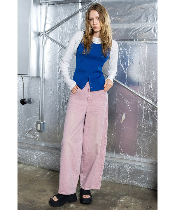 COCOON SILHOUETTE DENIM PANTS