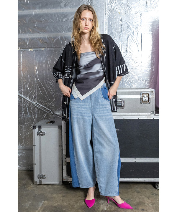 COCOON SILHOUETTE DENIM PANTS