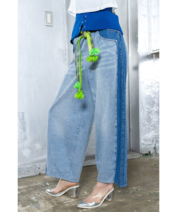COCOON SILHOUETTE DENIM PANTS