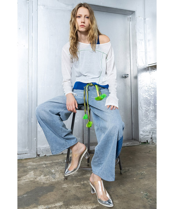 COCOON SILHOUETTE DENIM PANTS