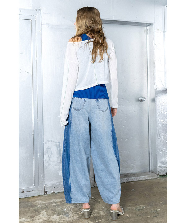 COCOON SILHOUETTE DENIM PANTS