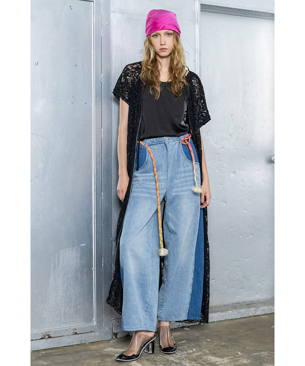 COCOON SILHOUETTE DENIM PANTS