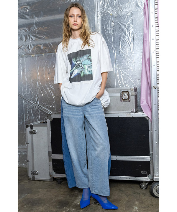 COCOON SILHOUETTE DENIM PANTS