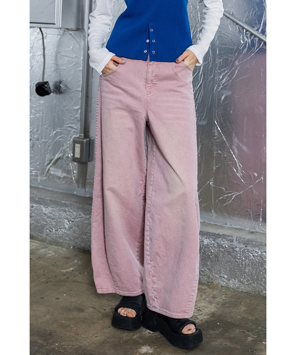 COCOON SILHOUETTE DENIM PANTS