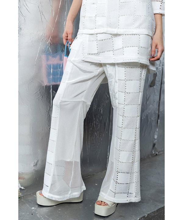 SQUARE LACE PANTS SET