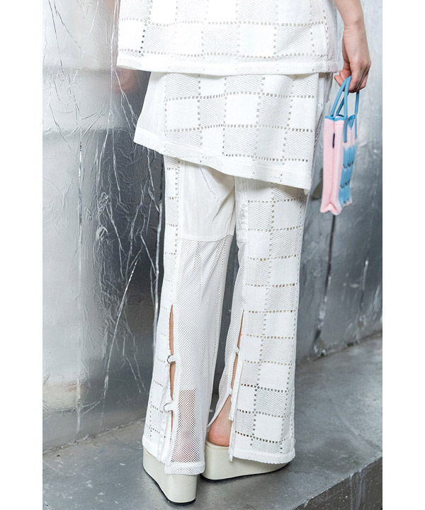 SQUARE LACE PANTS SET