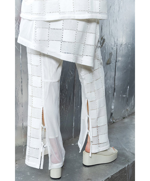 SQUARE LACE PANTS SET