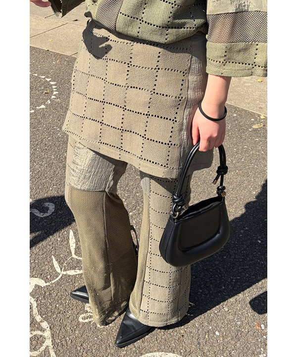 SQUARE LACE PANTS SET