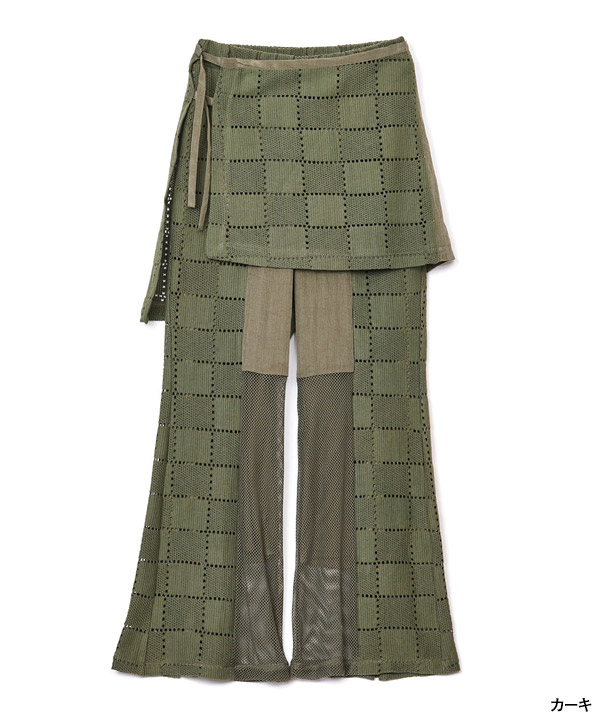 SQUARE LACE PANTS SET