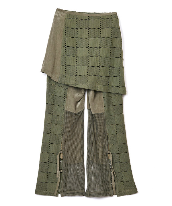 SQUARE LACE PANTS SET