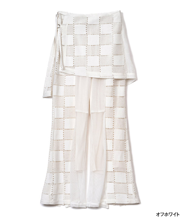 SQUARE LACE PANTS SET