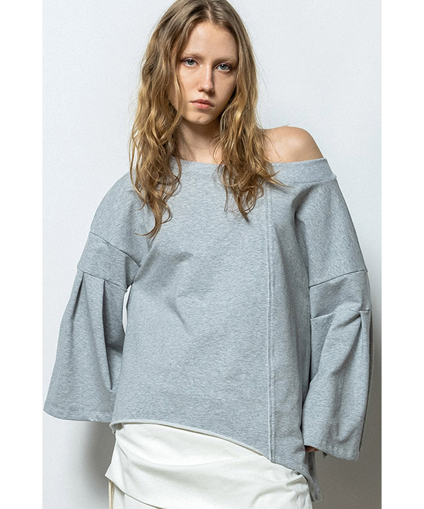 OFF SHOULDER SWEAT PULLOVER