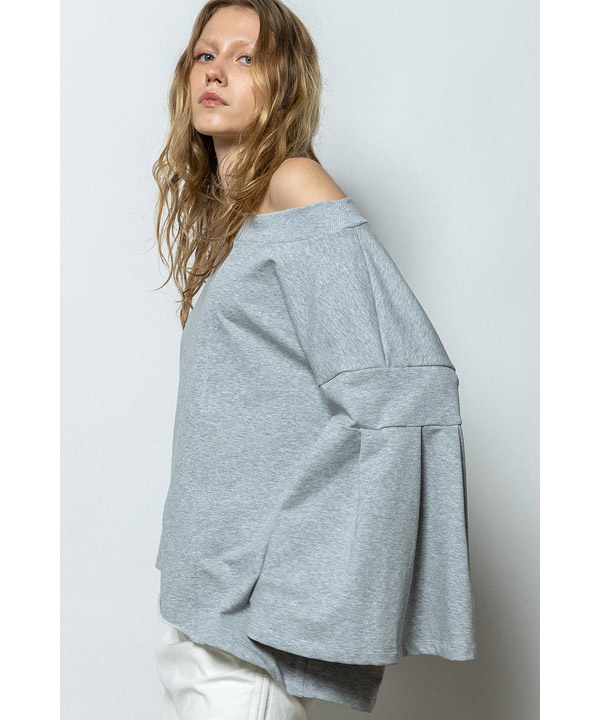 OFF SHOULDER SWEAT PULLOVER