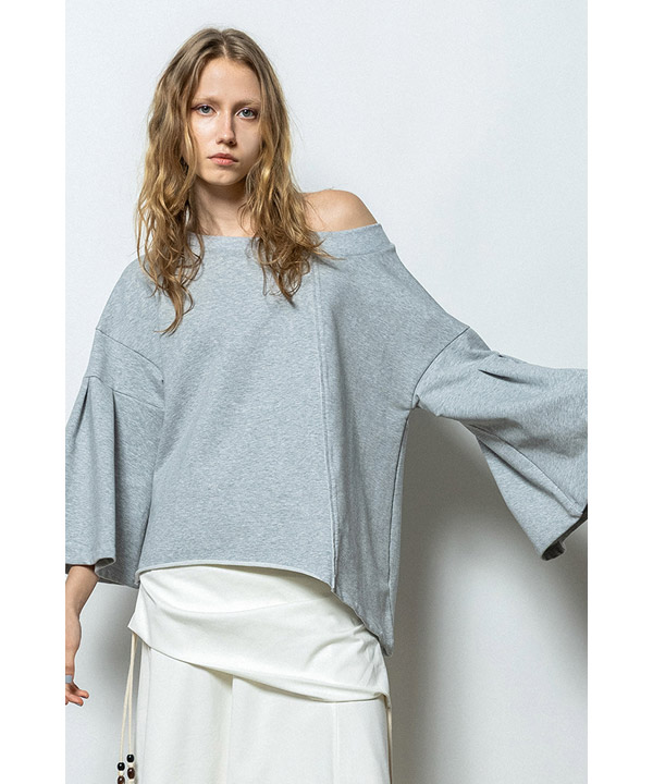 OFF SHOULDER SWEAT PULLOVER