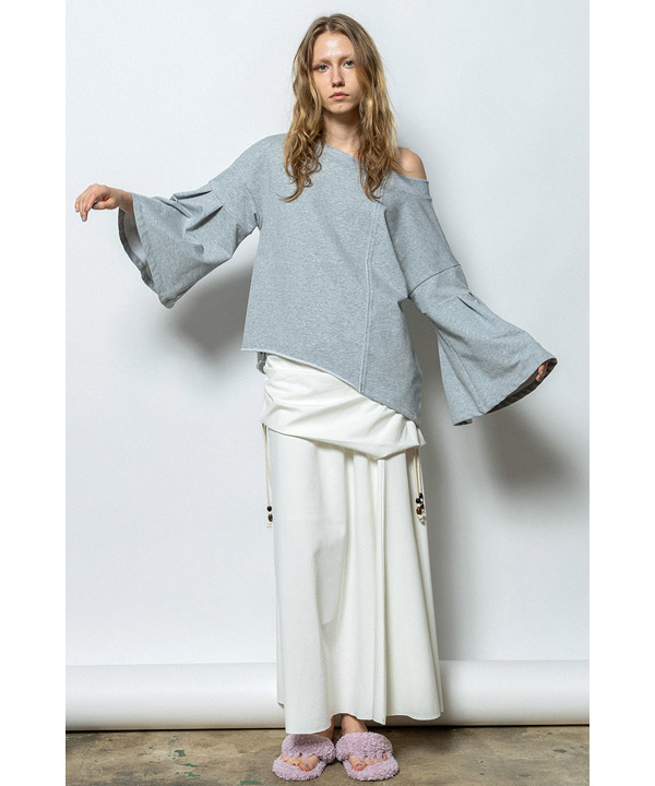 OFF SHOULDER SWEAT PULLOVER